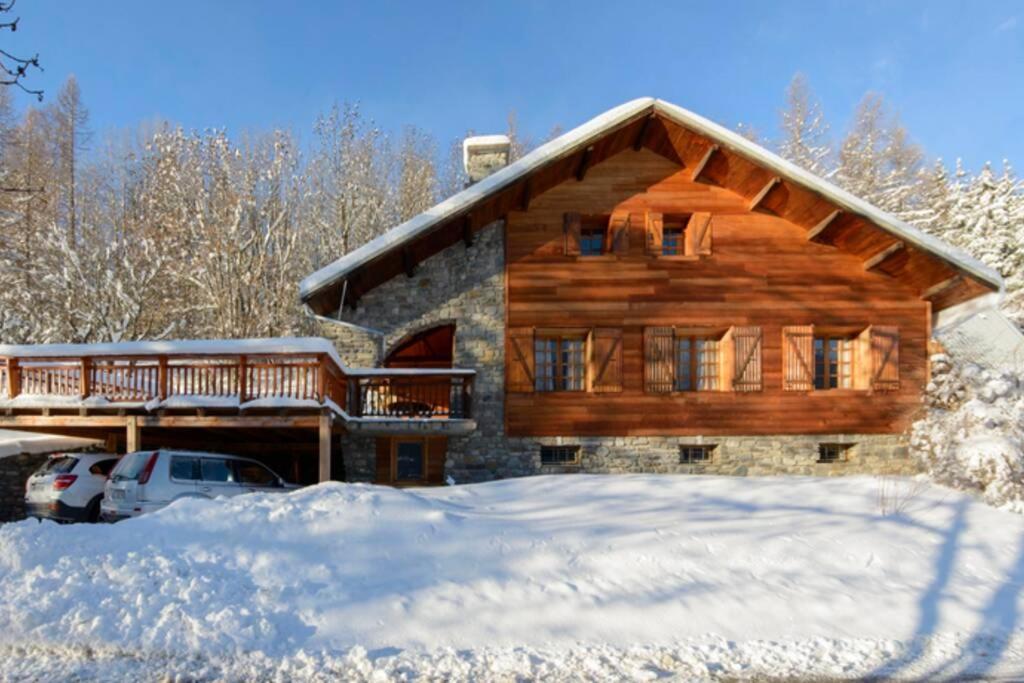 Le Mont Milo, navette privative, sauna, balnéo, vue, sdj Briançon Esterno foto